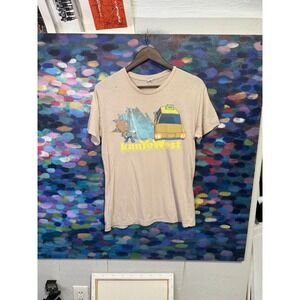 Vintage 2009 Kanye West Takashi Murakami Graduation Bear Taxi T-Shirt Tan L